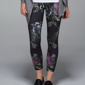 Lululemon High Times Pant Leggings Tights Luon Garden Party Smooth Silver Multi 